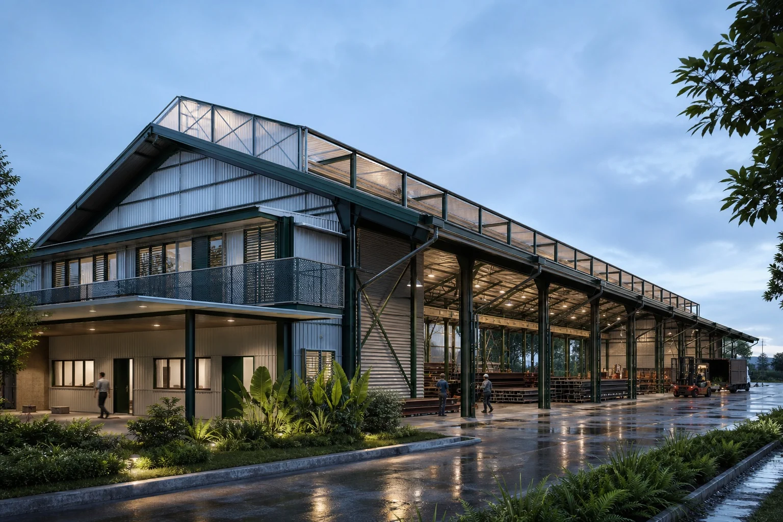 Monsoon Works steel-hall concept
