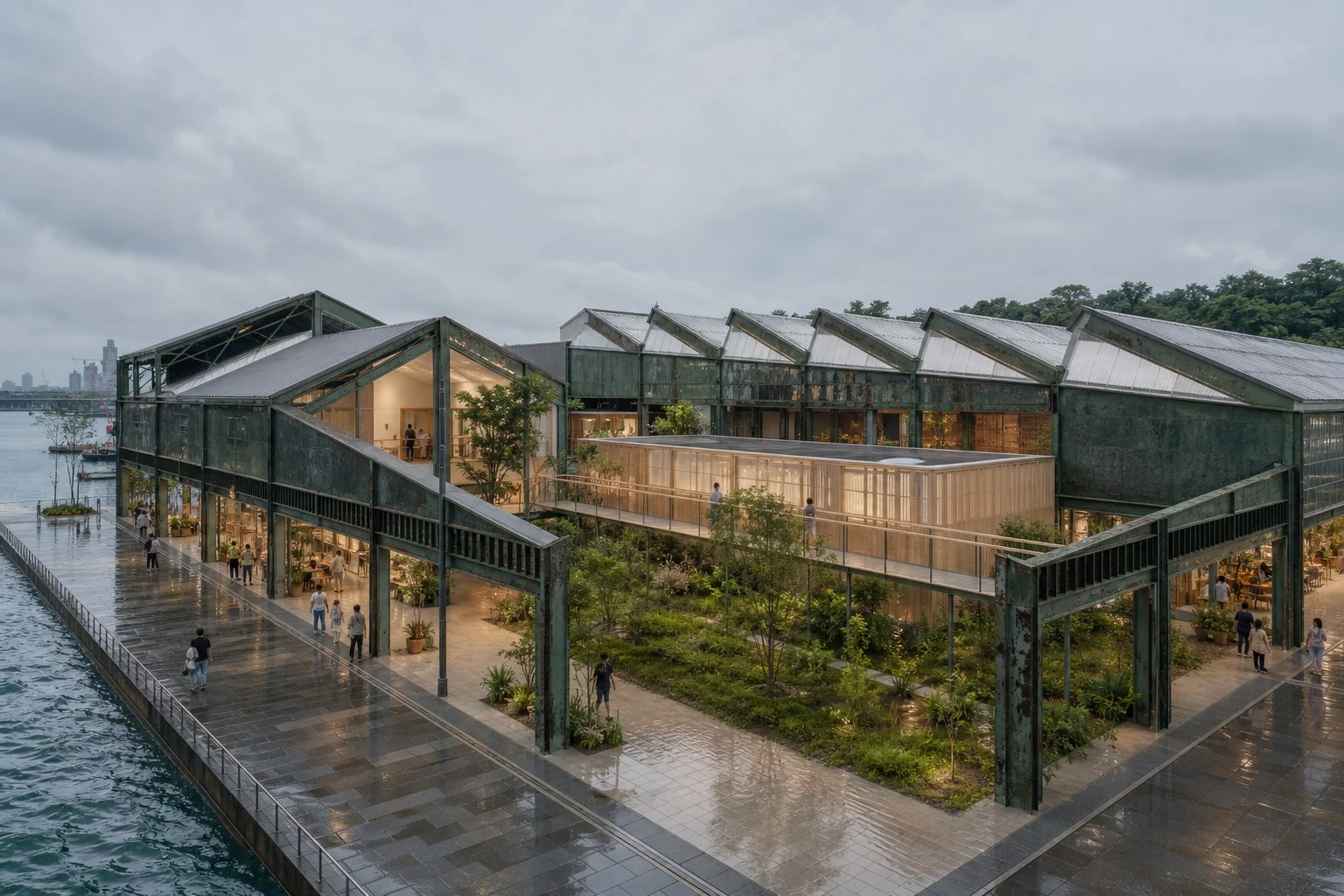 Tideline Commons adaptive-reuse concept